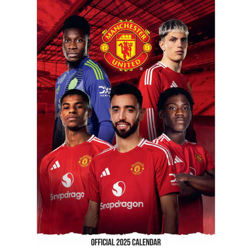 2025 Calendar Manchester United FC A3 Wall Danilo D73043