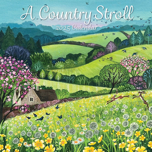 2025 Calendar A Country Stroll 16-Month Square Wall Gifted Stationery GSC24991