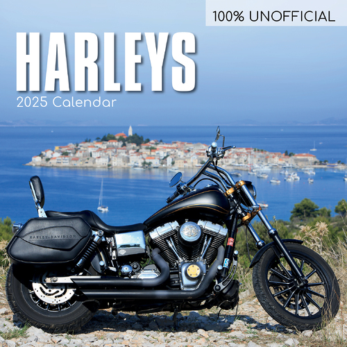 2025 Calendar Harleys 16-Month Square Wall Gifted Stationery GSC25060