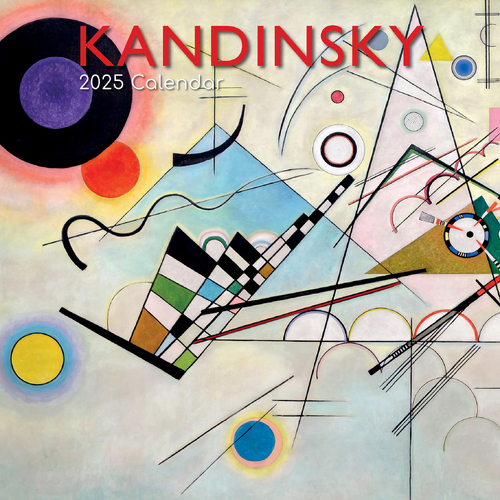 2025 Calendar Kandinsky 16-Month Square Wall Gifted Stationery GSC25087