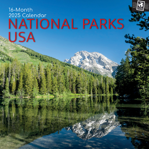 2025 Calendar National Parks USA 16-Month Square Wall Gifted Stationery GSC25126