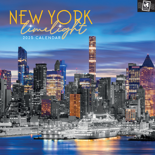 2025 Calendar New York Limelight 16-Month Square Wall Gifted Stationery GSC25129