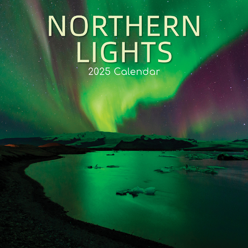 2025 Calendar Northern Lights 16-Month Square Wall Gifted Stationery GSC25138