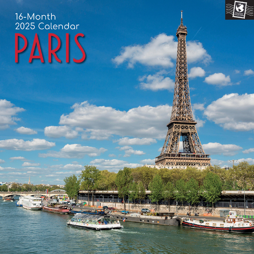 2025 Calendar Paris 16-Month Square Wall Gifted Stationery GSC25148