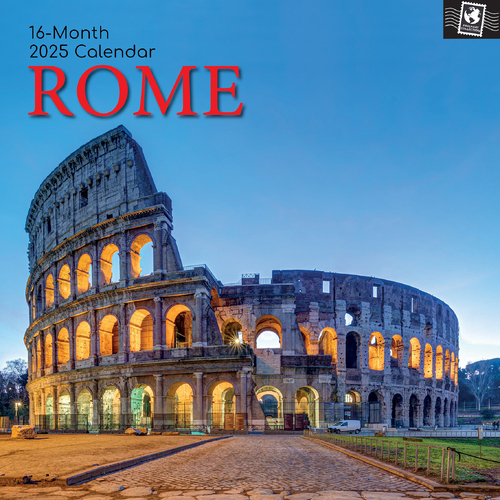 2025 Calendar Rome 16-Month Square Wall Gifted Stationery GSC25175