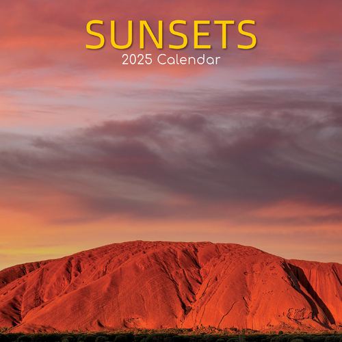 2025 Calendar Sunsets 16-Month Square Wall Gifted Stationery GSC25202