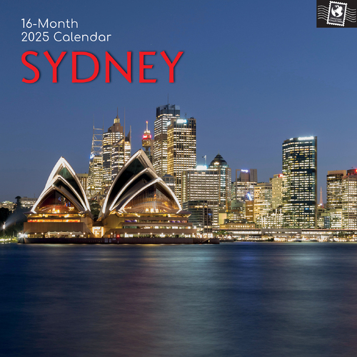 2025 Calendar Sydney 16-Month Square Wall Gifted Stationery GSC25208