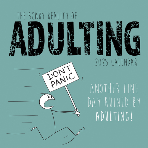 2025 Calendar The Scary Reality of Adulting 16-Month Square Wall Gifted Stationery GSC25215