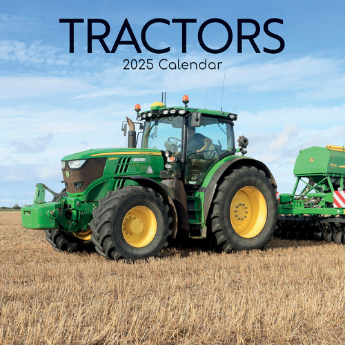 2025 Calendar Tractors 16-Month Square Wall Gifted Stationery GSC25223