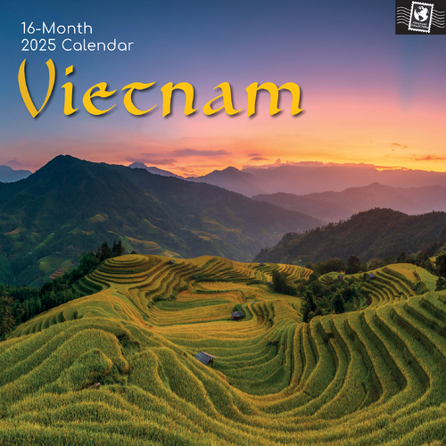 2025 Calendar Vietnam 16-Month Square Wall Gifted Stationery GSC25233