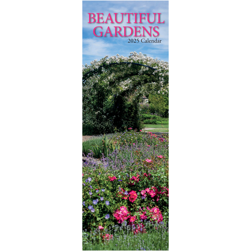 2025 Calendar Beautiful Gardens Slim Wall Gifted Stationery GSC25269