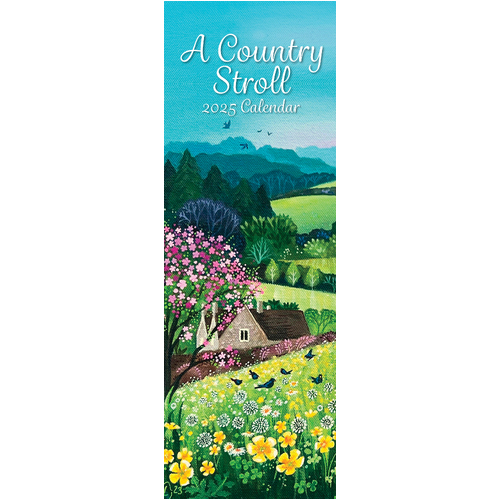 2025 Calendar A Country Stroll Slim Wall Gifted Stationery GSC25275