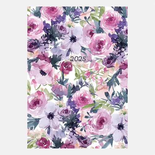 2025 Diary Lilac Blush A5 Week to View Padded Gifted Stationery GSC25320