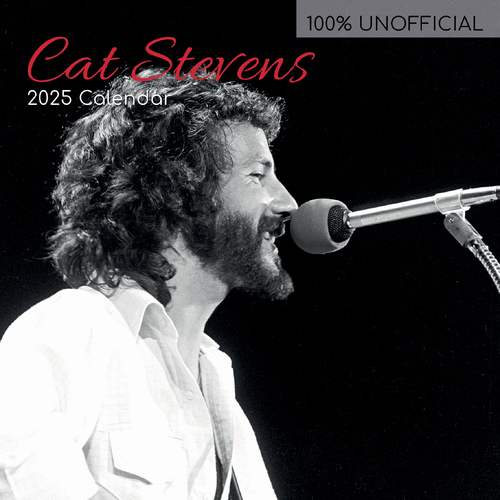 2025 Calendar Cat Stevens 16-Month Square Wall Gifted Stationery GSC25401