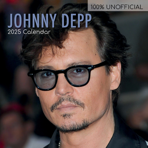 2025 Calendar Johnny Depp 16-Month Square Wall Gifted Stationery GSC25404