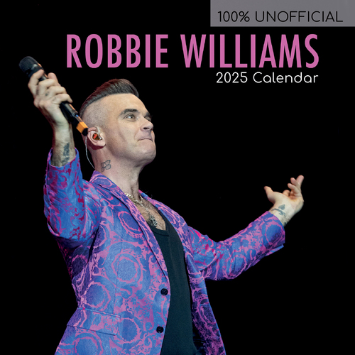 2025 Calendar Robbie Williams 16-Month Square Wall Gifted Stationery GSC25408