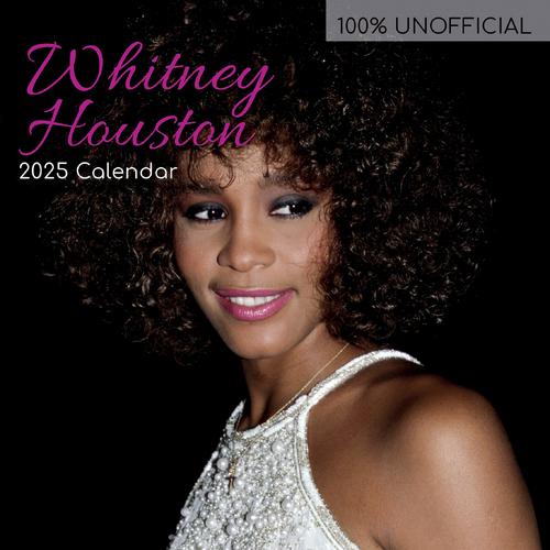 2025 Calendar Whitney Houston 16-Month Square Wall Gifted Stationery GSC25410