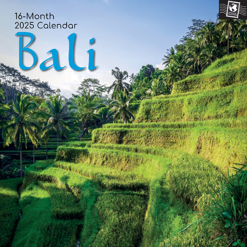 2025 Calendar Bali 16-Month Square Wall Gifted Stationery GSC24906