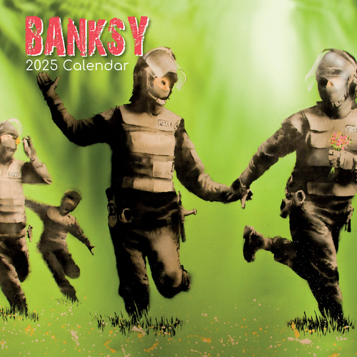 2025 Calendar Banksy 16-Month Square Wall Gifted Stationery GSC24908