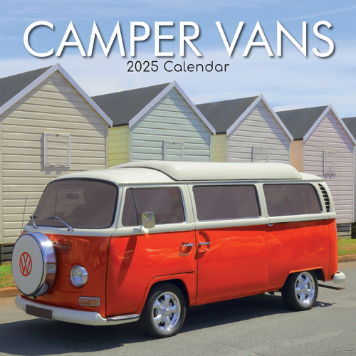 2025 Calendar Camper Vans 16-Month Square Wall Gifted Stationery GSC24957