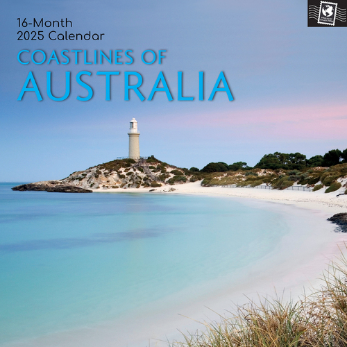 2025 Calendar Coastlines of Australia 16-Month Square Wall Gifted Stationery GSC24980