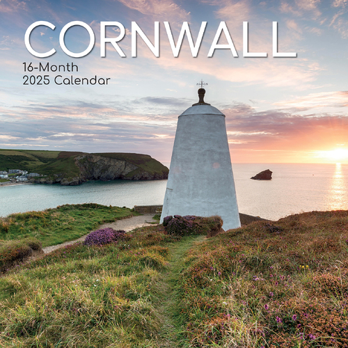 2025 Calendar Cornwall 16-Month Square Wall Gifted Stationery GSC24989