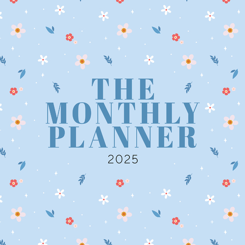 2025 Calendar The Monthly Planner Square Wall Paper Pocket CPB26