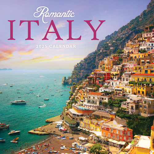 2025 Calendar Romantic Italy Square Wall Paper Pocket CDB10