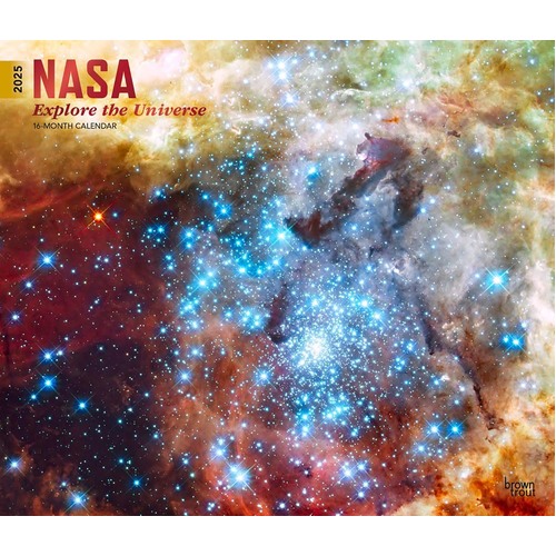 2025 Calendar NASA Explore the Universe 16-Month Deluxe Wall Browntrout BT73105