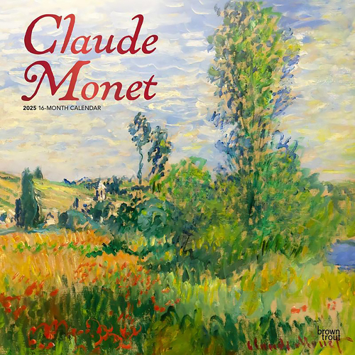 2025 Calendar Claude Monet 16-Month Square Wall Browntrout BT77424