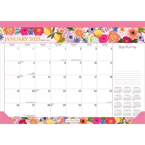 2025 Calendar Bonnie Marcus Desk Pad Browntrout BT79428