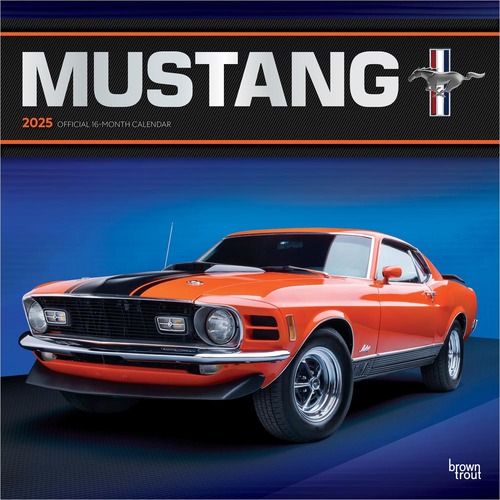 2025 Calendar Mustang Official 16-Month Square Wall Browntrout BT79732